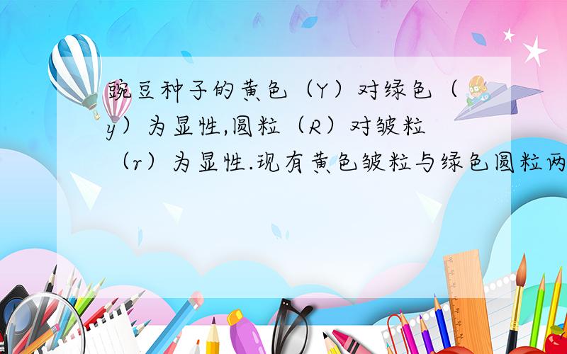 豌豆种子的黄色（Y）对绿色（y）为显性,圆粒（R）对皱粒（r）为显性.现有黄色皱粒与绿色圆粒两品种杂交,其后代出现黄色圆粒70株,绿色圆粒68株,黄色皱粒73株和绿色皱粒71株,则两亲本的基