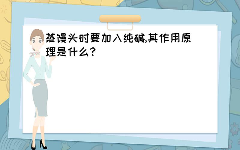 蒸馒头时要加入纯碱,其作用原理是什么?