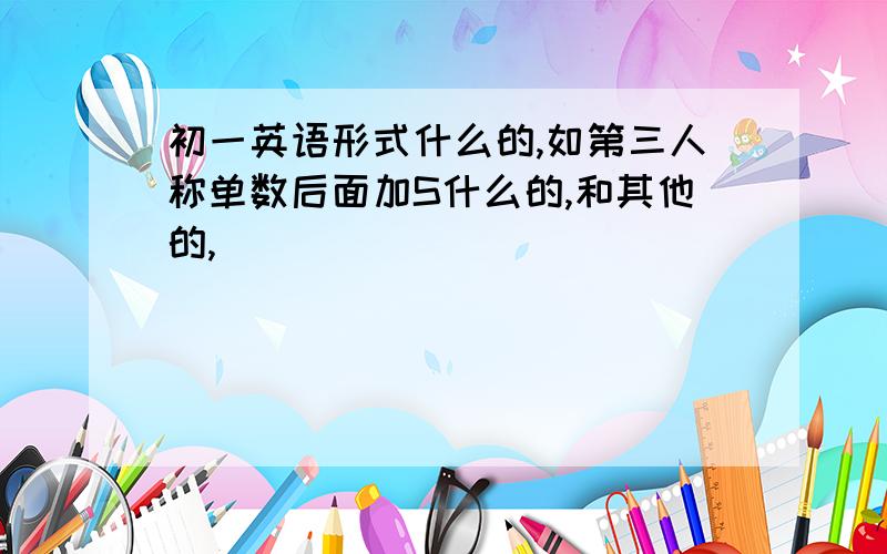 初一英语形式什么的,如第三人称单数后面加S什么的,和其他的,