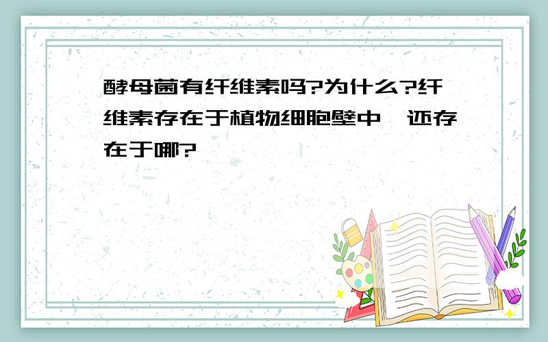 酵母菌有纤维素吗?为什么?纤维素存在于植物细胞壁中,还存在于哪?