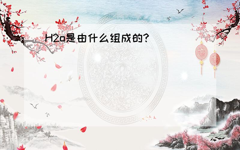 H2o是由什么组成的?