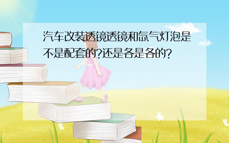 汽车改装透镜透镜和氙气灯泡是不是配套的?还是各是各的?