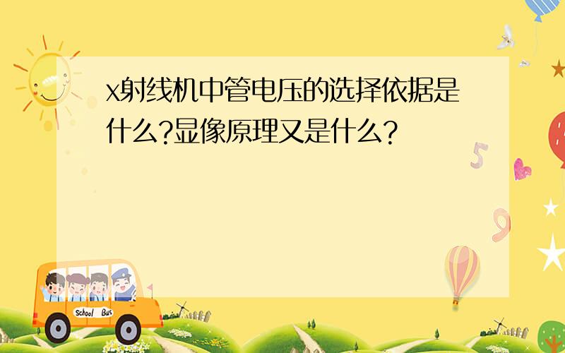 x射线机中管电压的选择依据是什么?显像原理又是什么?